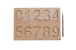 Montessori number board, double sided