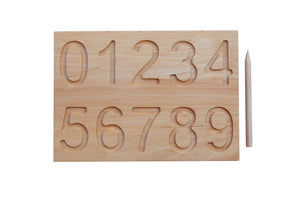 Montessori number board, double sided