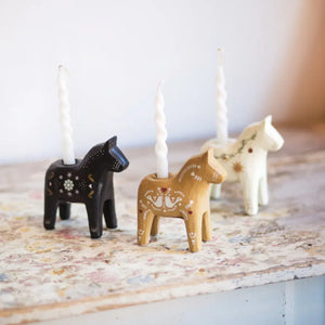 Bougeoir Dala Cheval, lot de 3