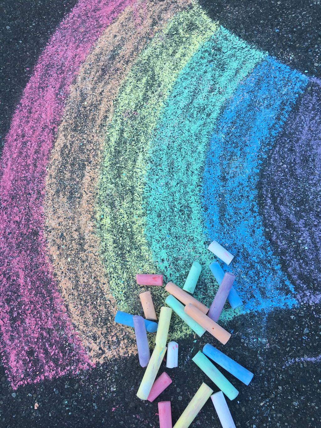 Street chalk square - 7 colors