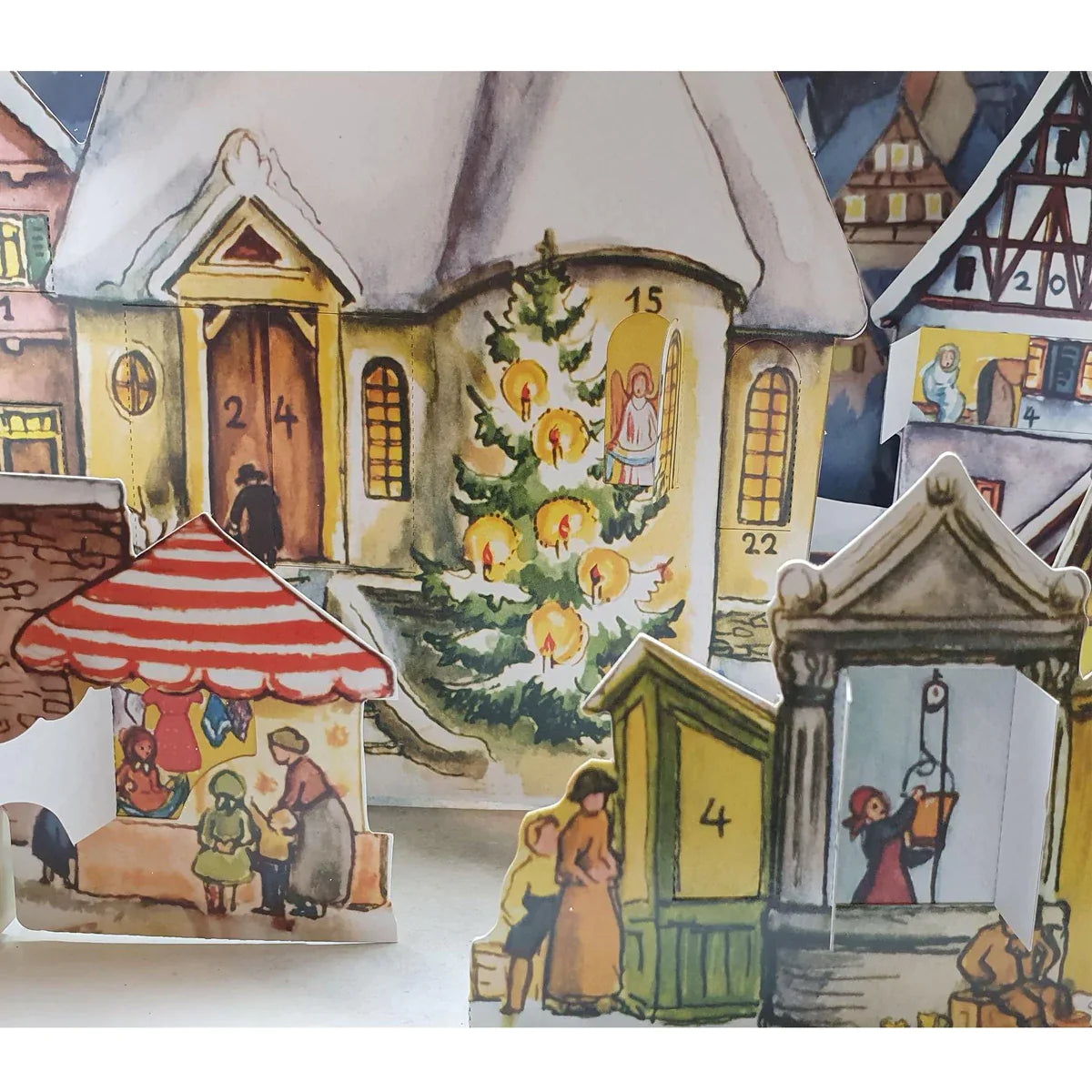 Advent calendar "Small town in the moonlight"