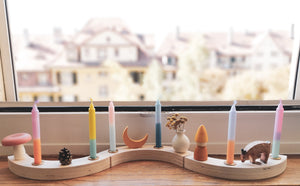 Bougies d'anniversaire colorées, ensemble de 10 en 2 motifs