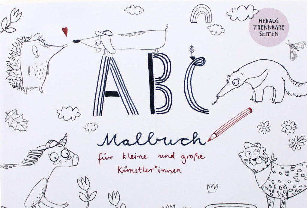 Livre de coloriage ABC avec pages détachables 