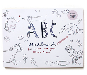 ABC coloring book with detachable pages 