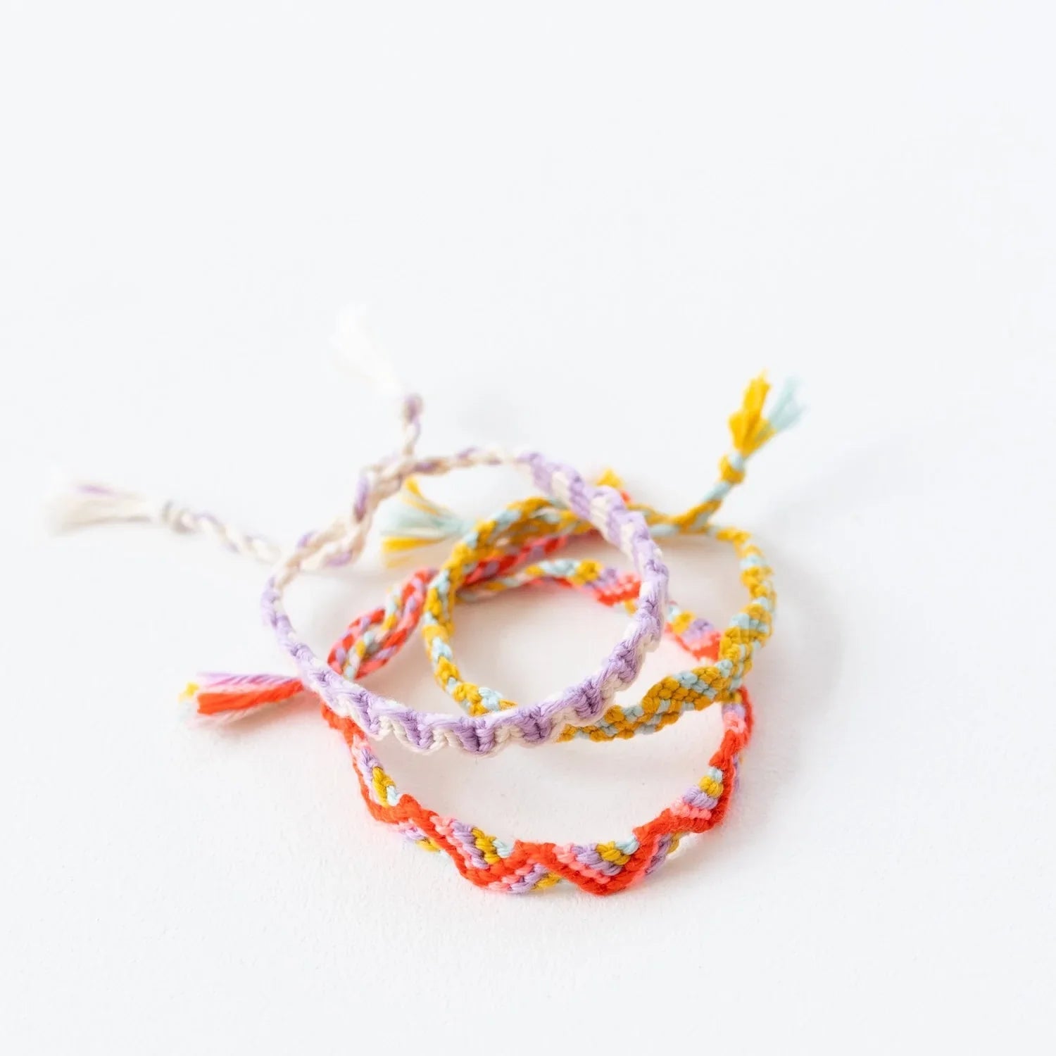 Creative set Colorful friendship bracelets