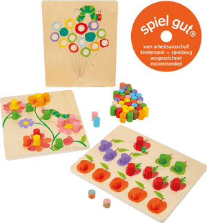 "The Very Hungry Caterpillar", learning toy for sorting and learning colours