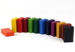 Ensemble de 12 blocs de crayons de cire bio 