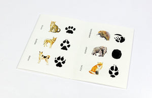 Memo game "On the trail of wild animals"
