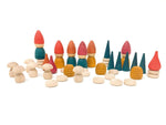 Grapat «Gnomes dans la forêt» - Set de figurines en bois Nins Tomten 