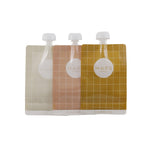 Reusable smoothie bags, set of 3 in 2 designs