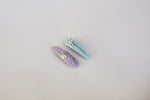 Embroidered hair clip set of 2, in 2 colors