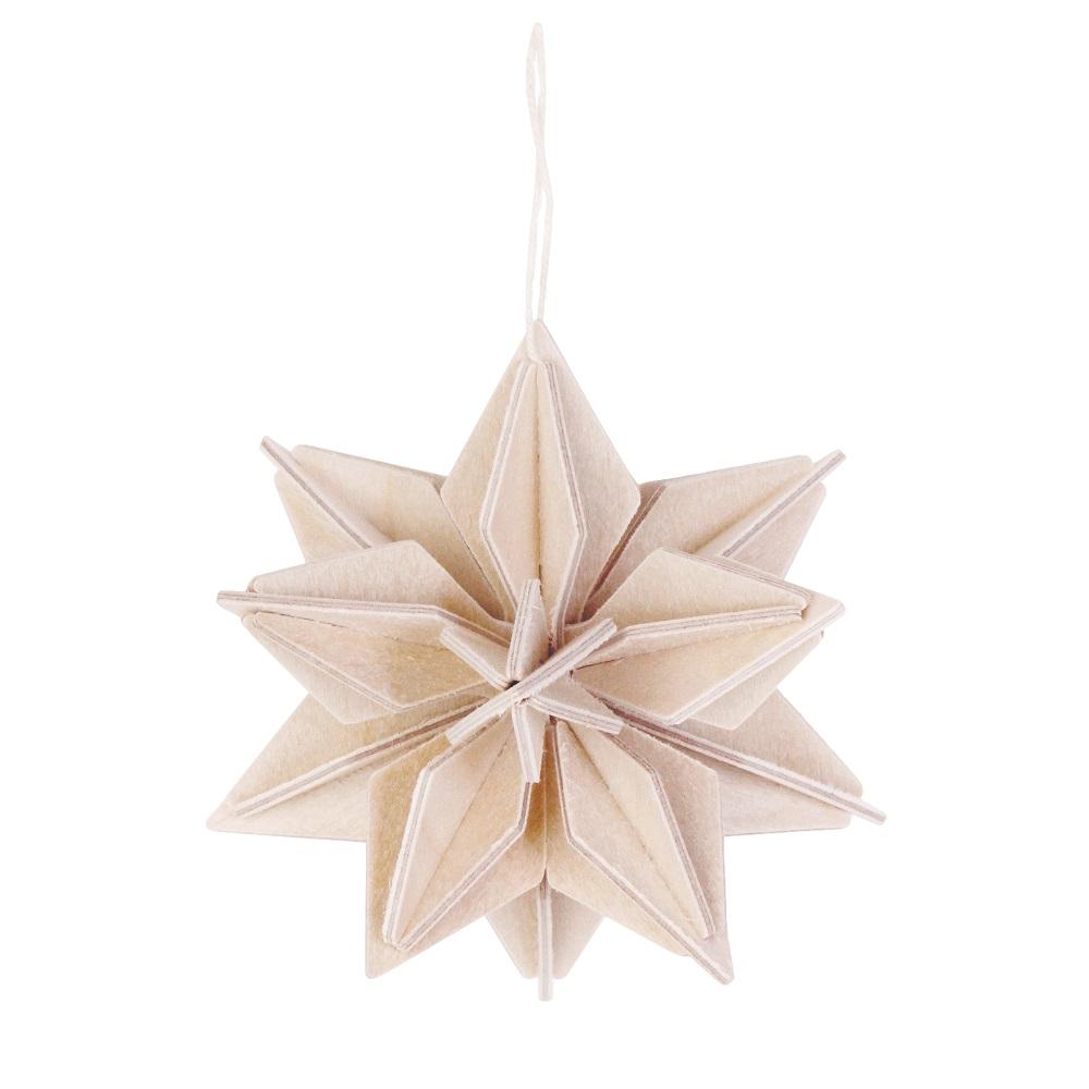 Wooden stars in 3 sizes