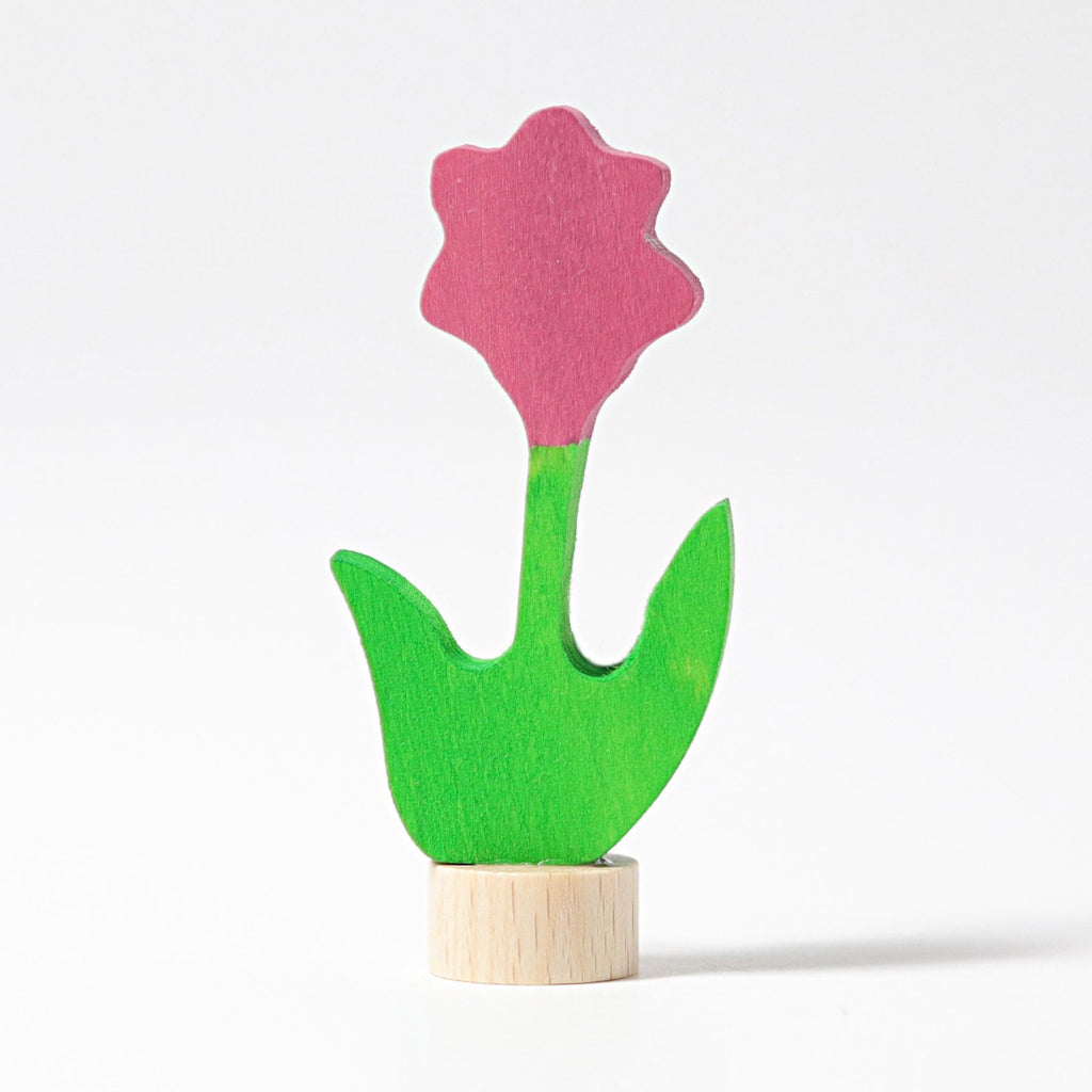 Grimm's pink flower plug-in figure
