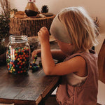 Grimm's colorful wooden beads, 480 pieces